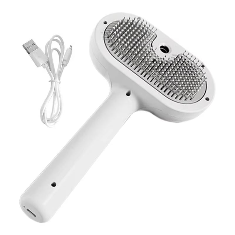 Pet Self-Cleaning Hair Remover Brush - Grooming Tool for Dogs & Cats - PureJoy