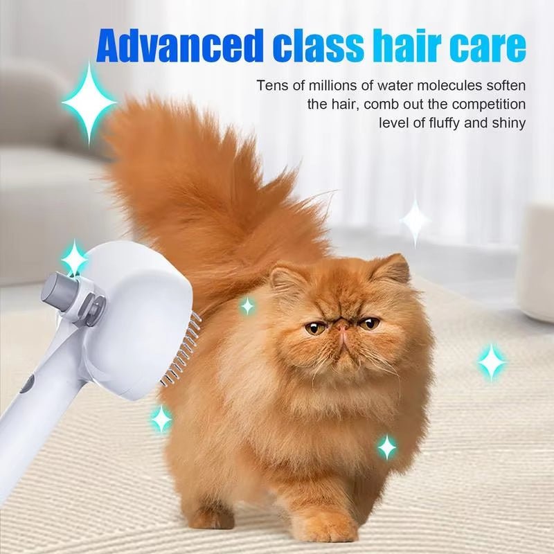 Pet Self-Cleaning Hair Remover Brush - Grooming Tool for Dogs & Cats - PureJoy