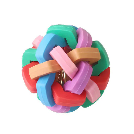 Colorful Bite Resistant Bell Ball Toy for Pets - PureJoy