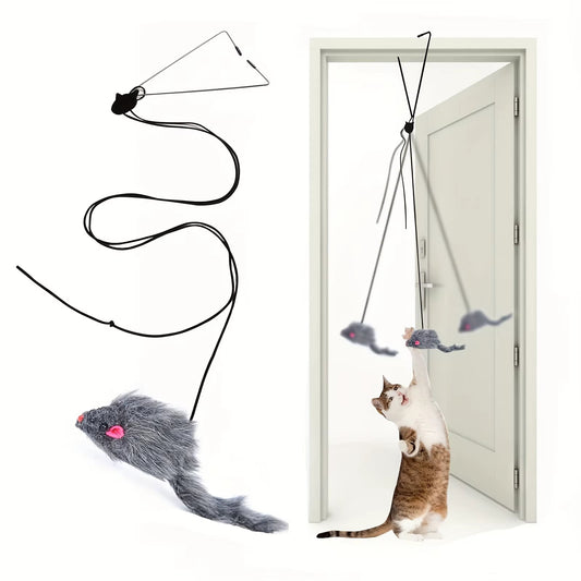 Door Hanging Cat Toy Stress Relieve Living Omdoor Hanging Toy for Living Room Hanging Kitten - PureJoy