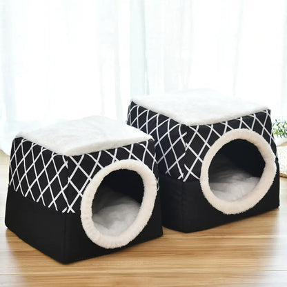 Pet Dog and Cat Bed Villa - Dual Use Space Capsule - PureJoy