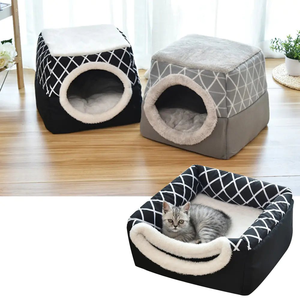 Pet Dog and Cat Bed Villa - Dual Use Space Capsule - PureJoy